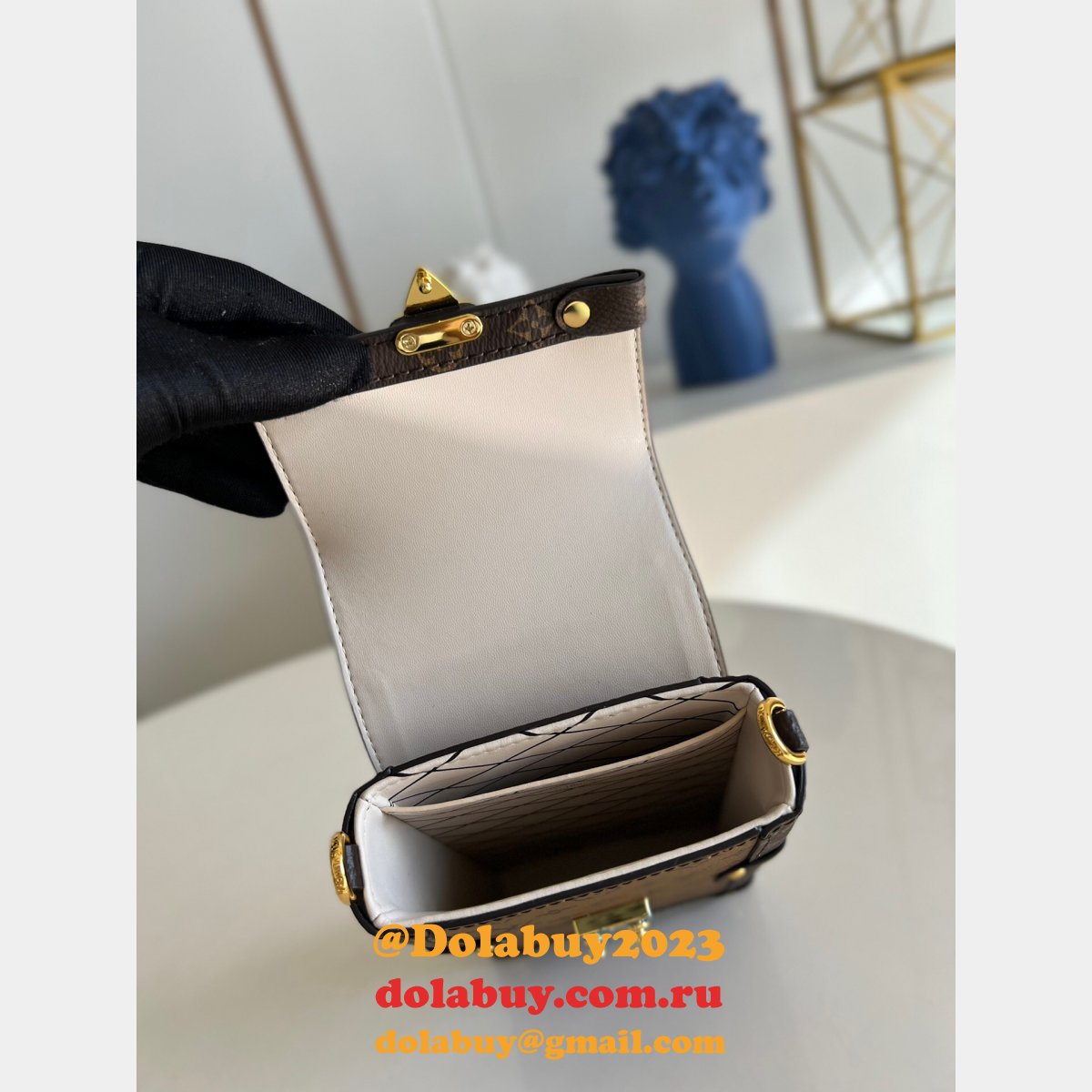 Louis Vuitton Buy Cheap Vertical Trunk Pochette M67873 Monogram Reverse from China