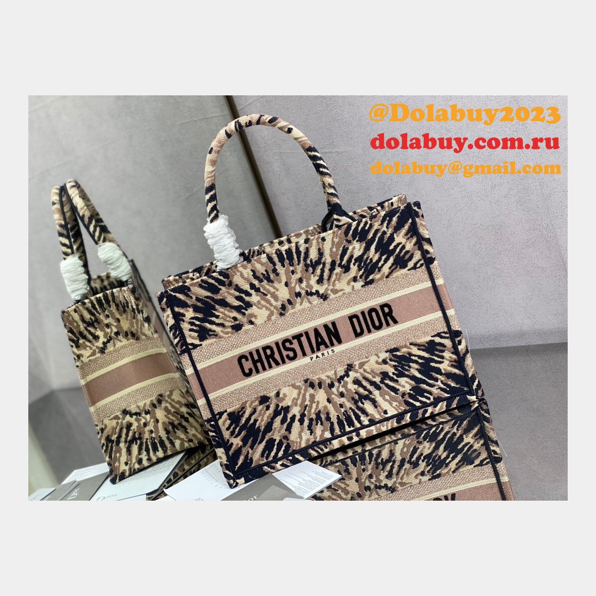 Designer Bag Replica for Dior CD Book Tote Small