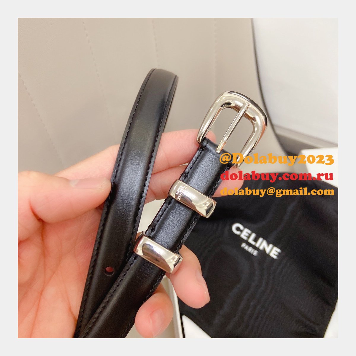 Designer Celine 18mm Replica Belts AAA Dolabuy