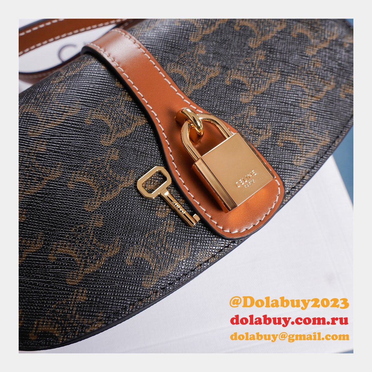 High Quality Céline Mirror Tabou Clutch 10I592 Bag replica handbags