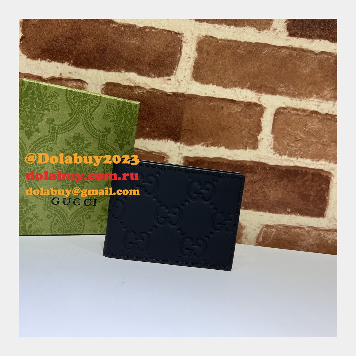 gg replcia G*u*i 771314/771315/780403 rubber-effect zip card case wallet