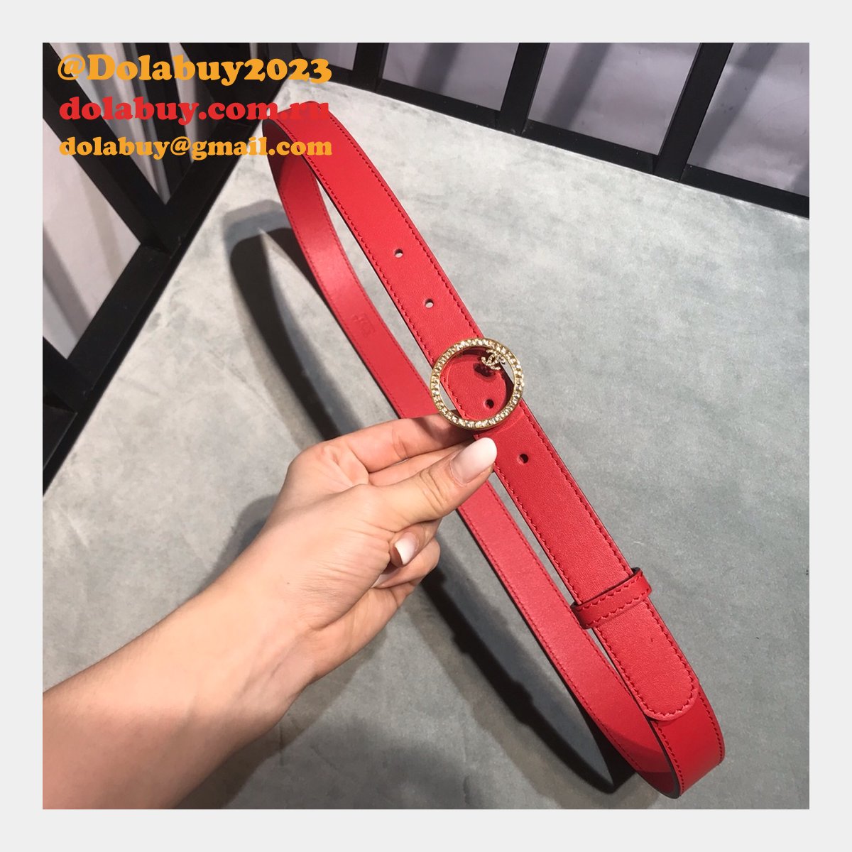 UK Replica CC Double C Belt Width 2.5cm 1119