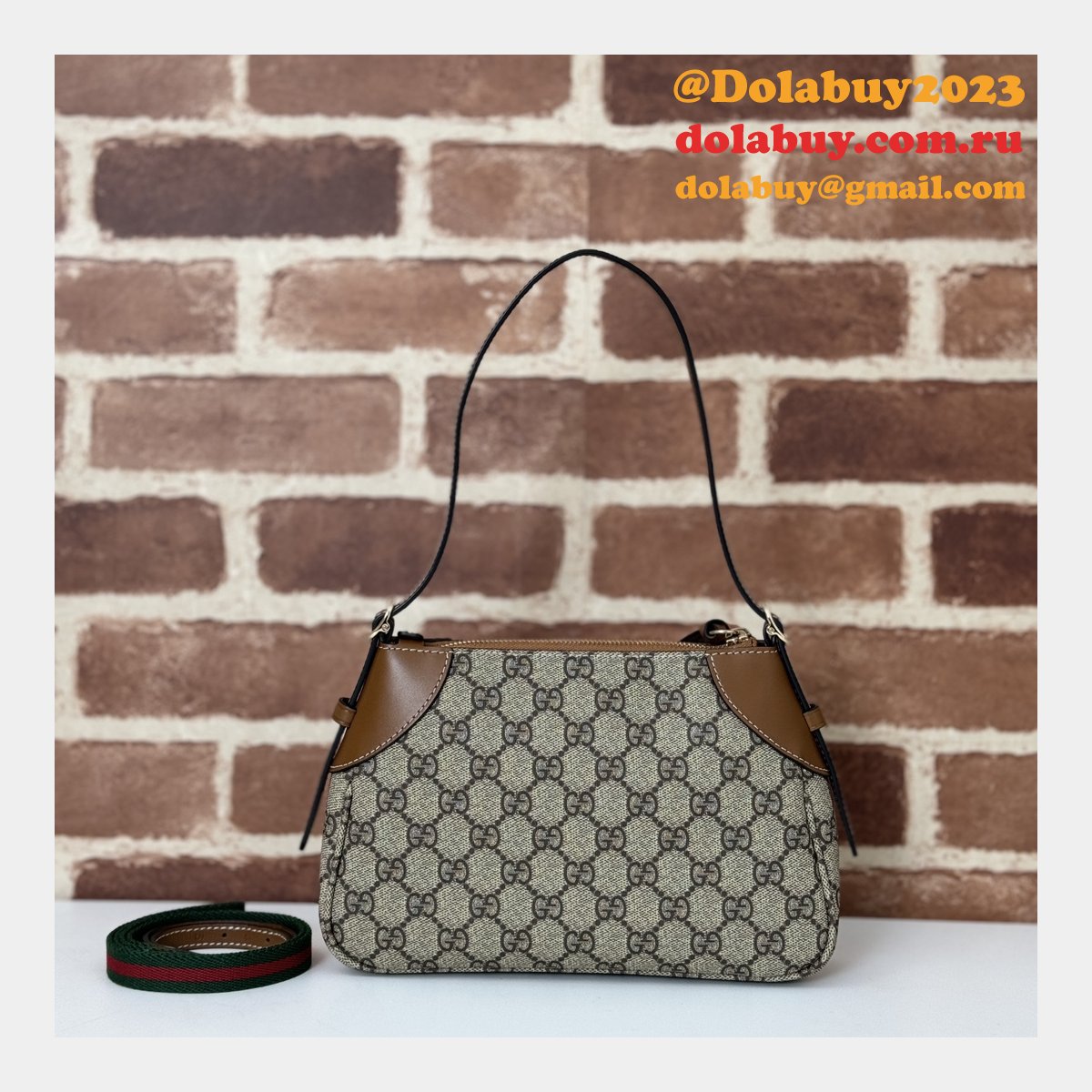 G*u*i 1:1 mirror gg ophidia shoulder 815218 emblem replica bags