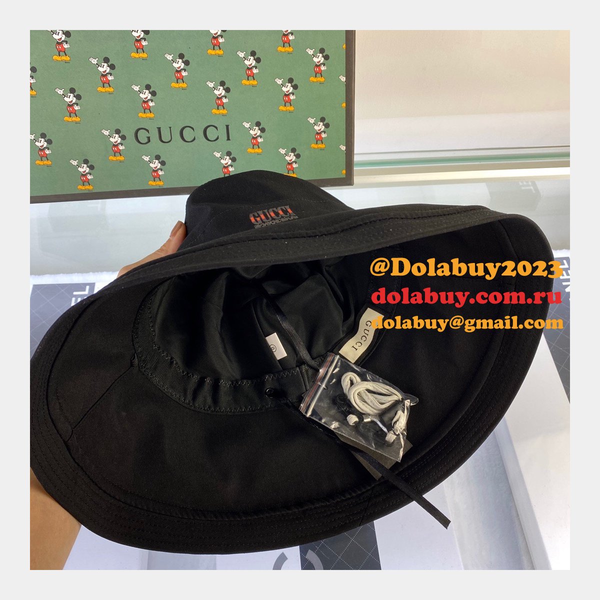 luxury G*u*i foldable simple fisherman hat