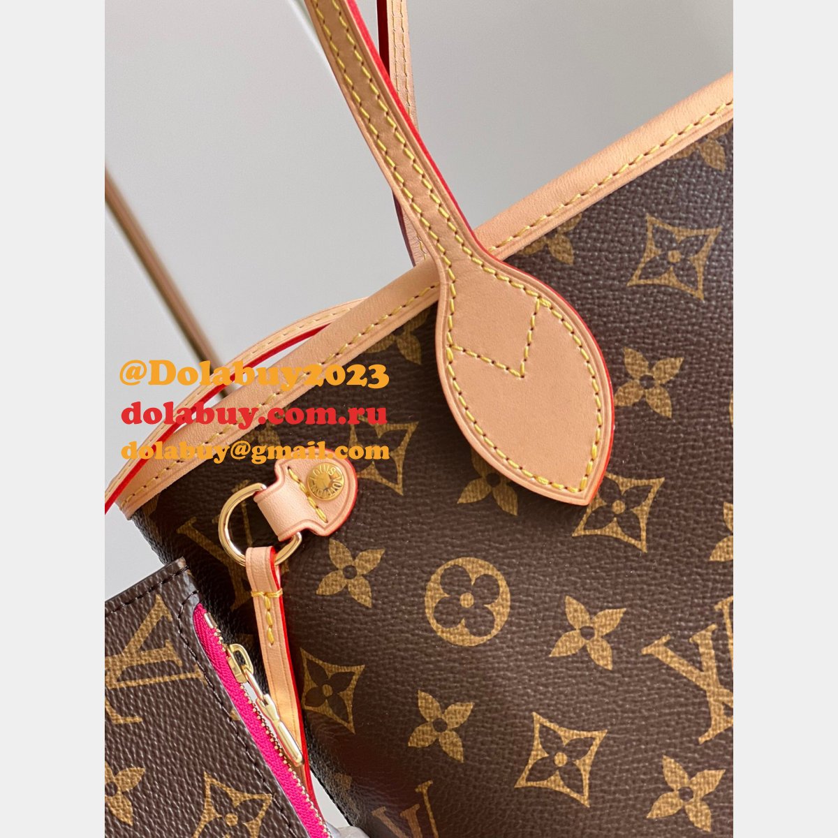High Quality Louis Vuitton Replica Neverfull Damier/Monogram N41362/M41245  PM Bags 29CM