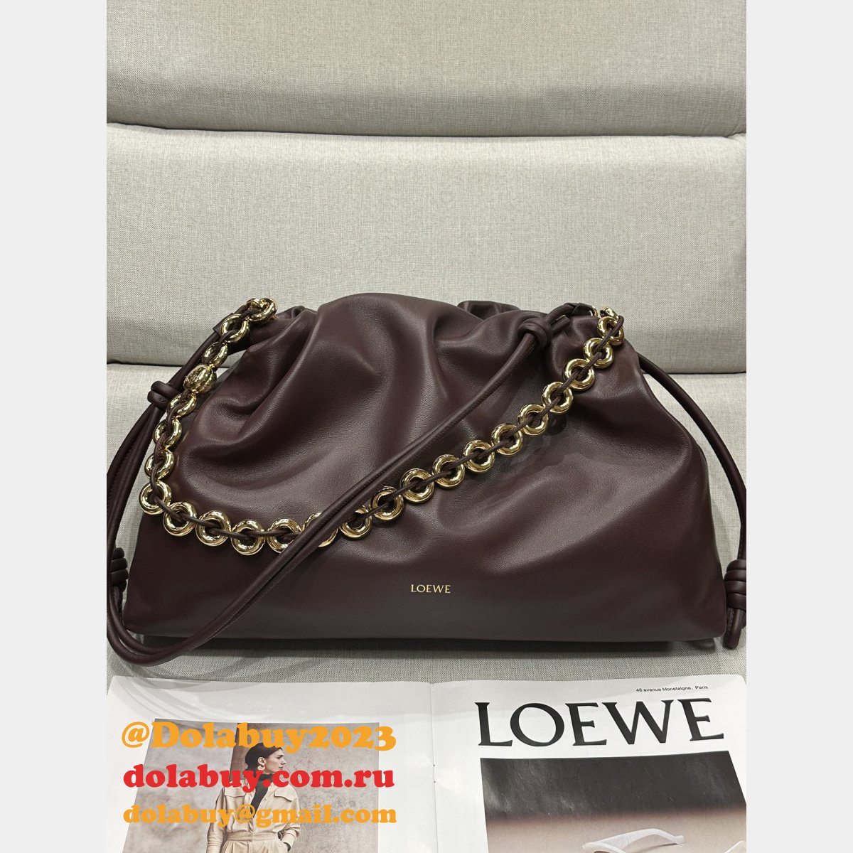 Top Quality Large Flamenco Purse In Mellow Nappa Lambskin