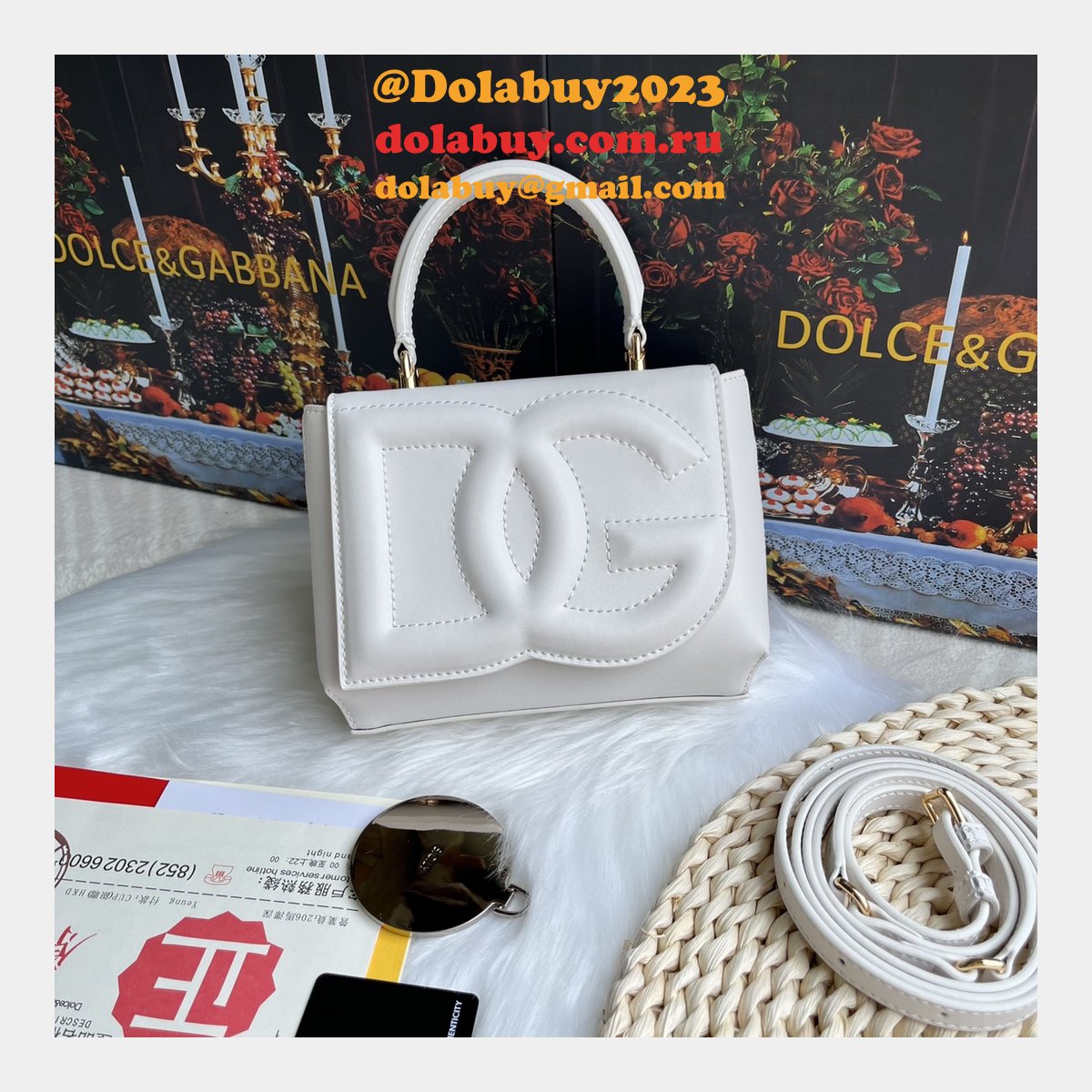 Buy Best 1:1 Replicas Dolce & Gabbana DG Logo 9112 Hand Bag