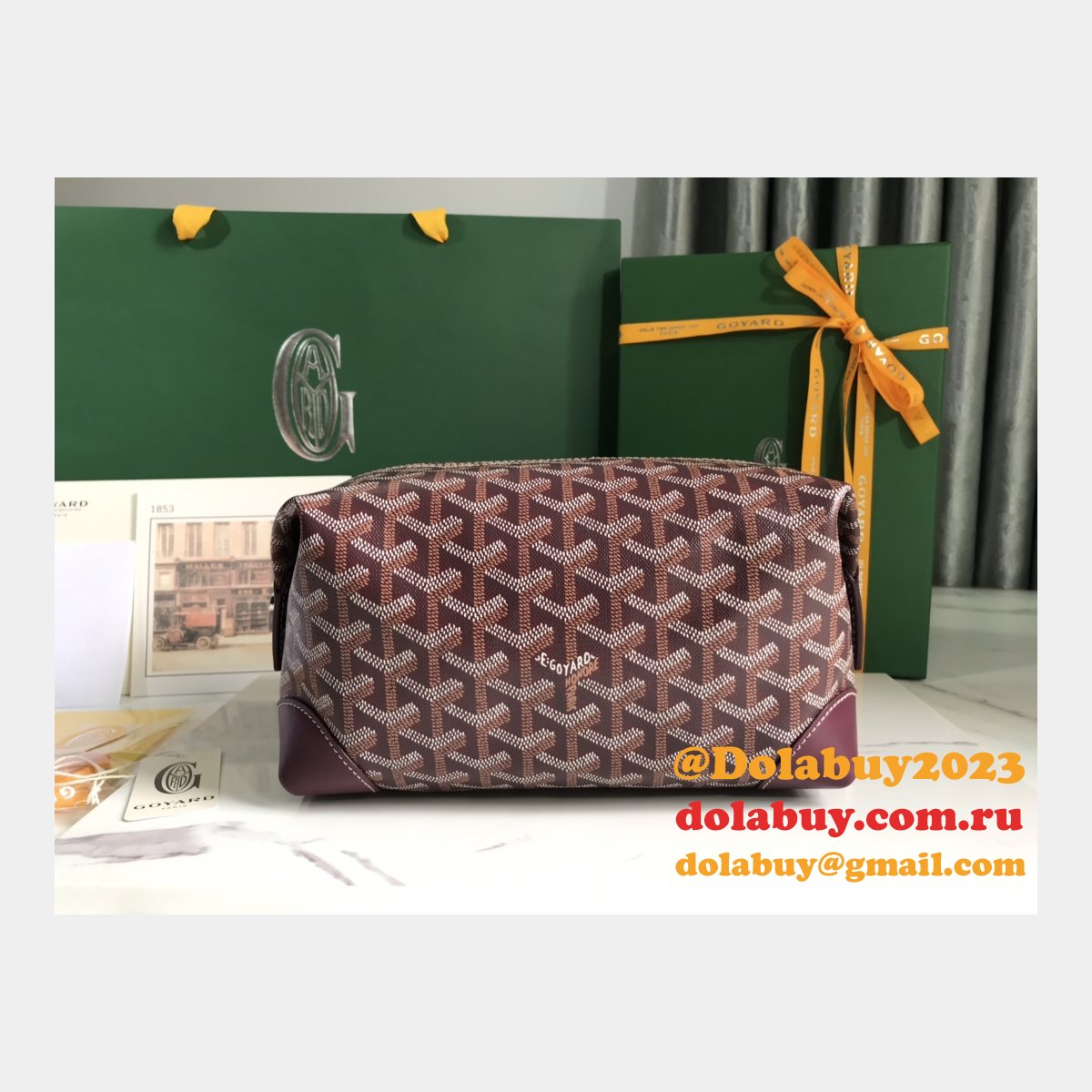 Goyard Top Luggage Boeing NBA Love 020215 Replica Bag