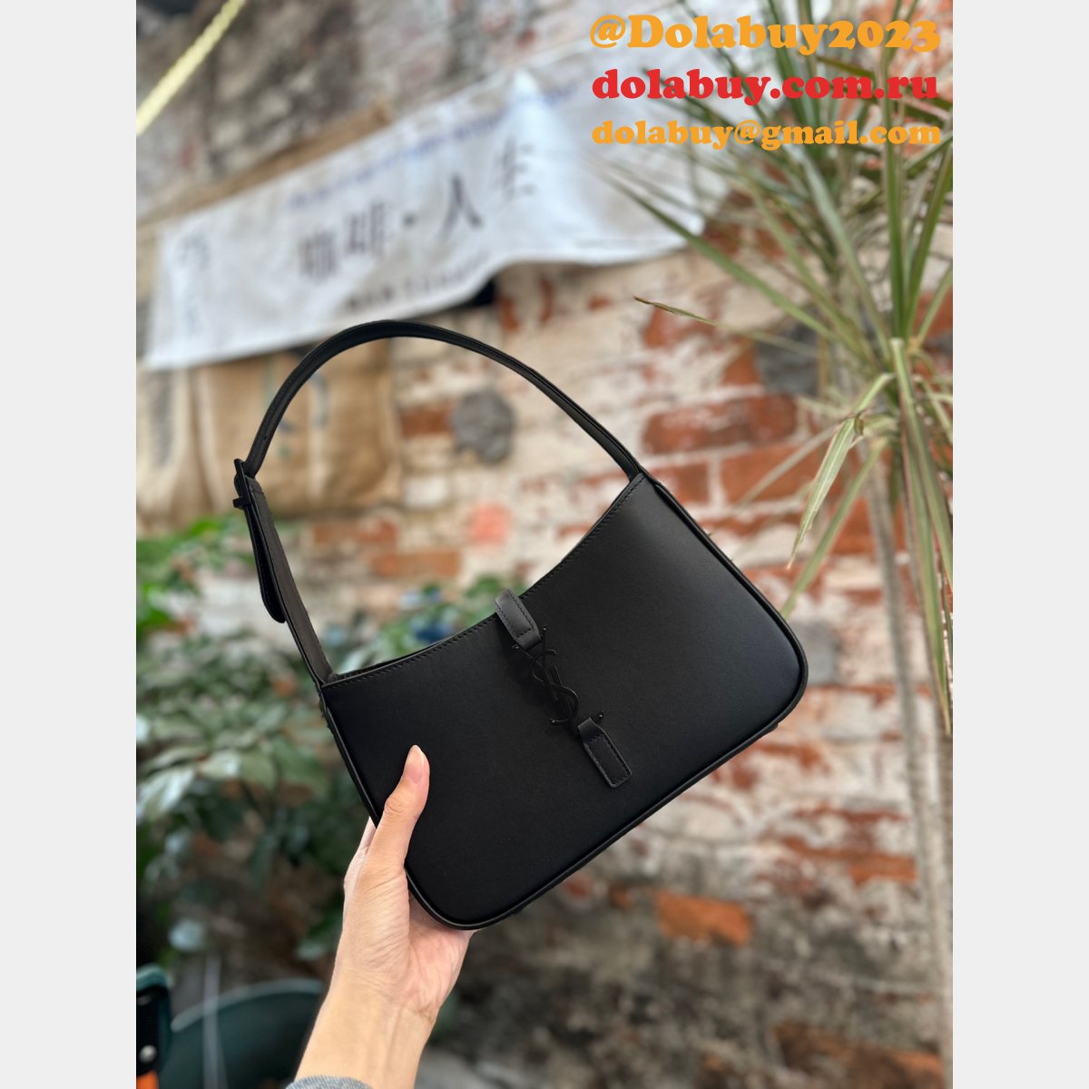 YSL High Quality Replica 657228 Perfect Black Hobo Bag
