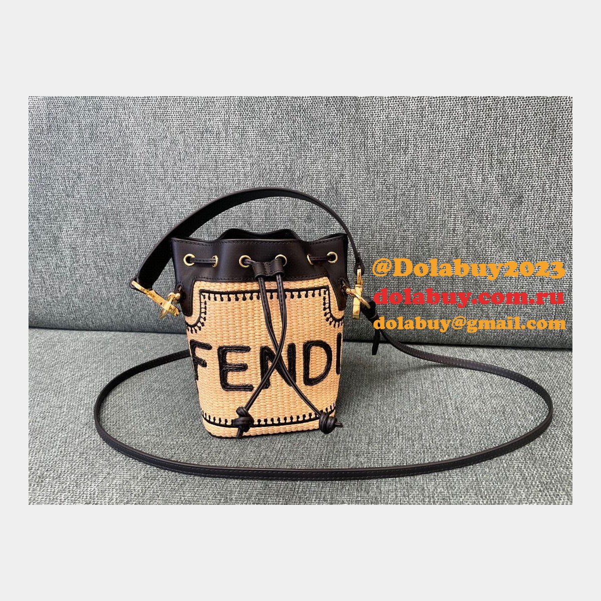 best top F**di mini bucket replicas bag