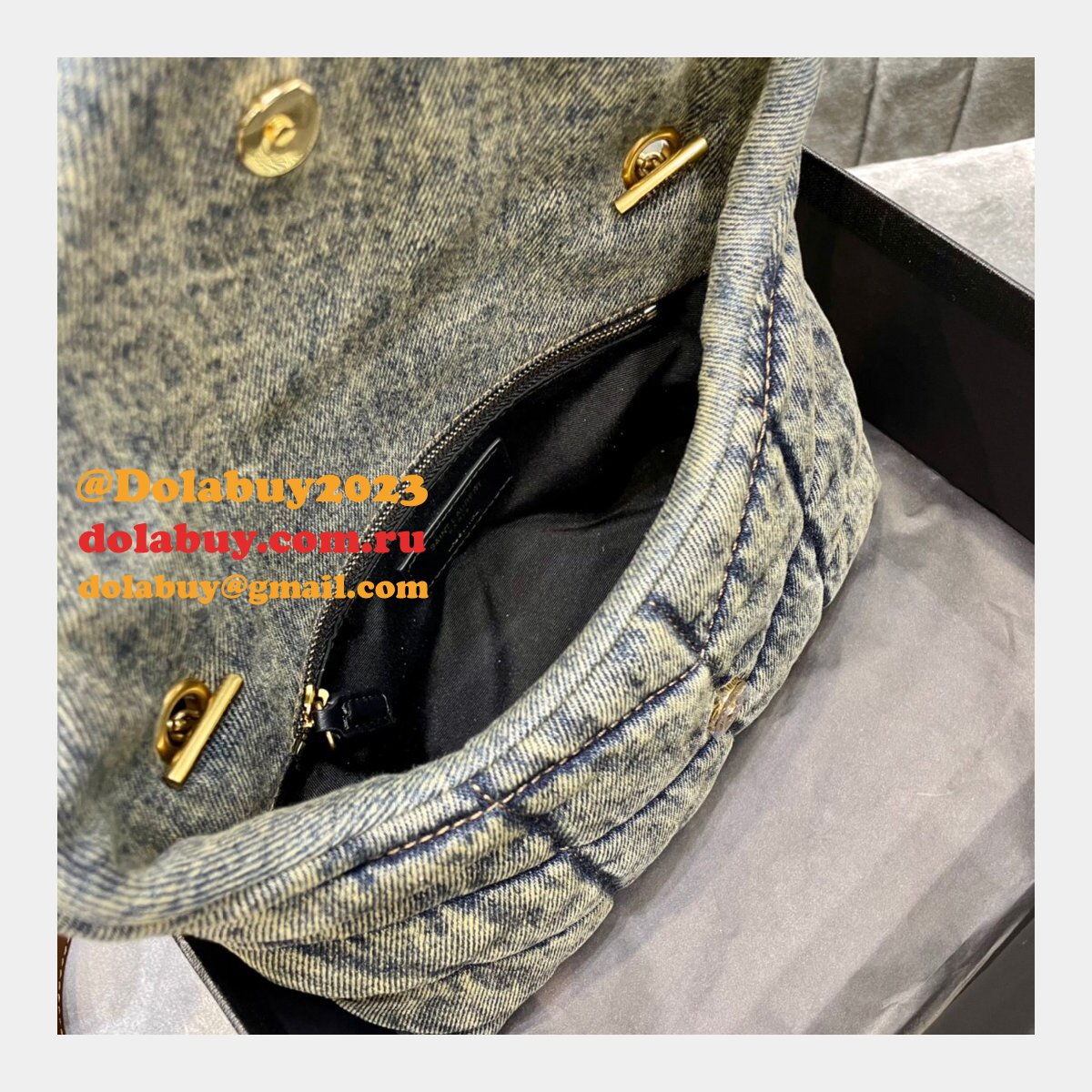 Saint Laurent Replica Loulou Puffer Shoulder 23CM Bag