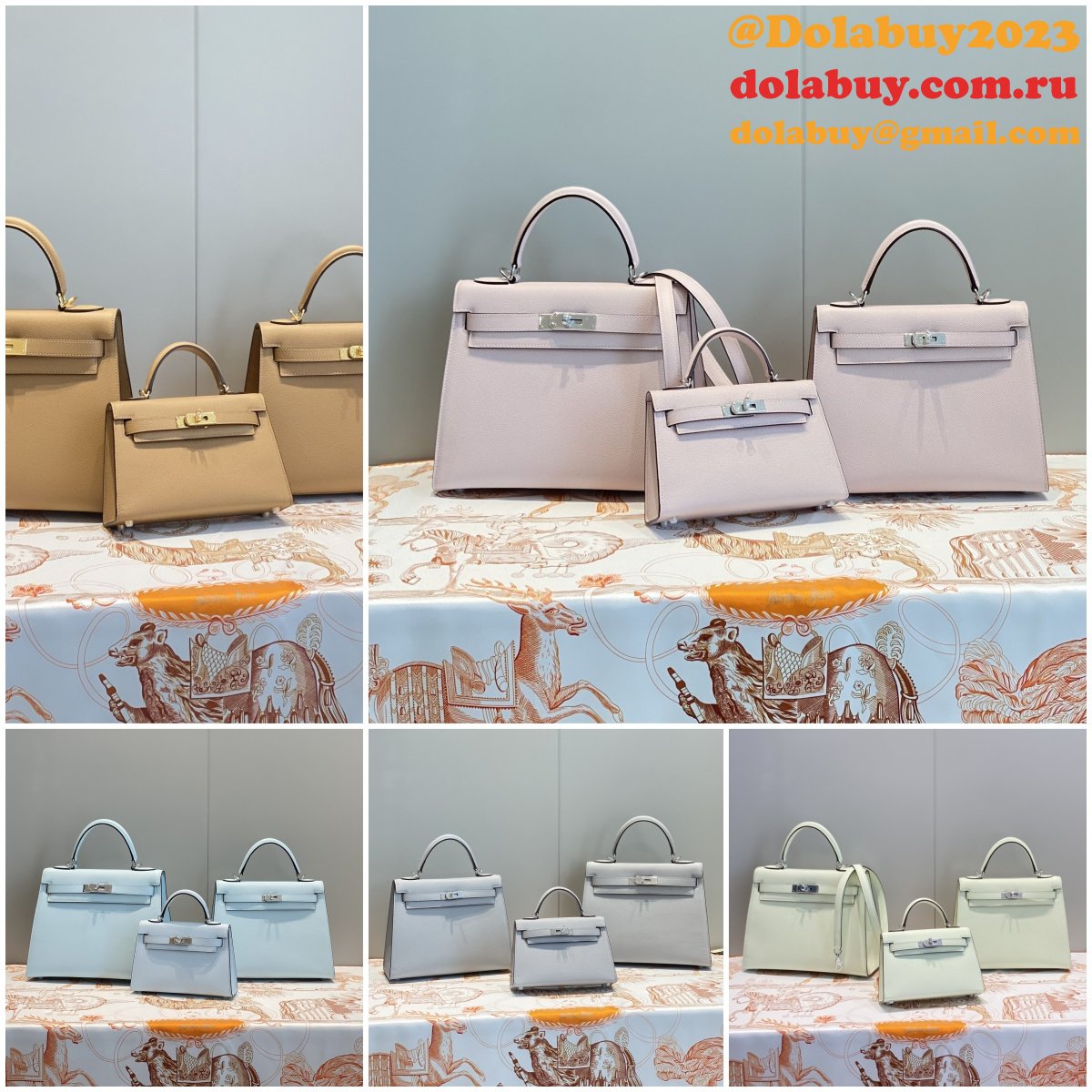Hermes Outlet Epsom Kelly 19/25/28CM 1:1 Replica Bag