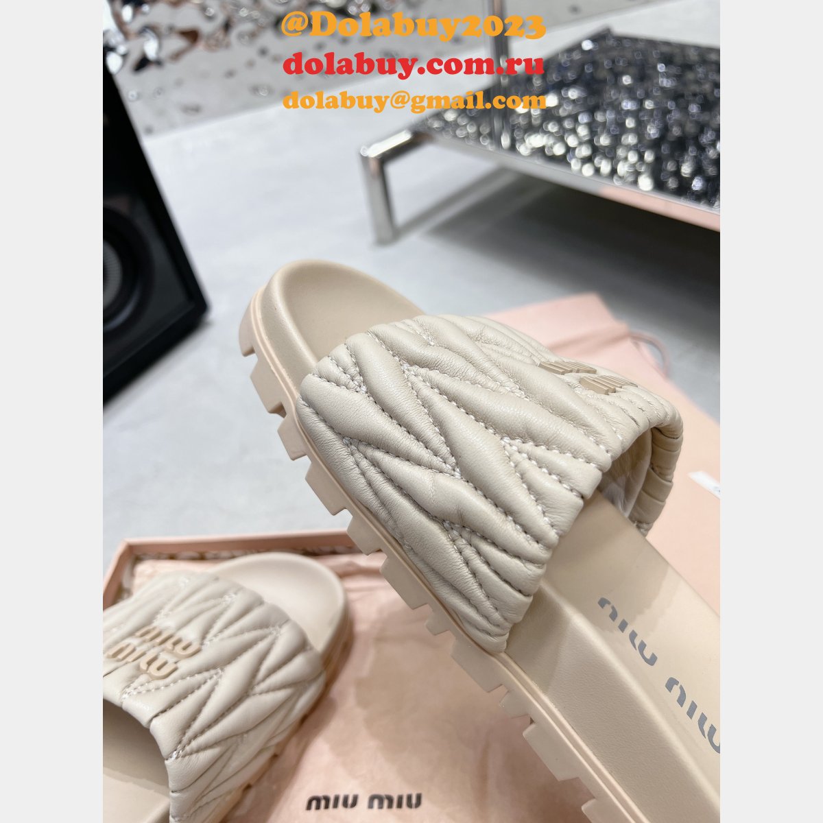 Inspired Luxury Miu Miu Replica Sandals Shoes