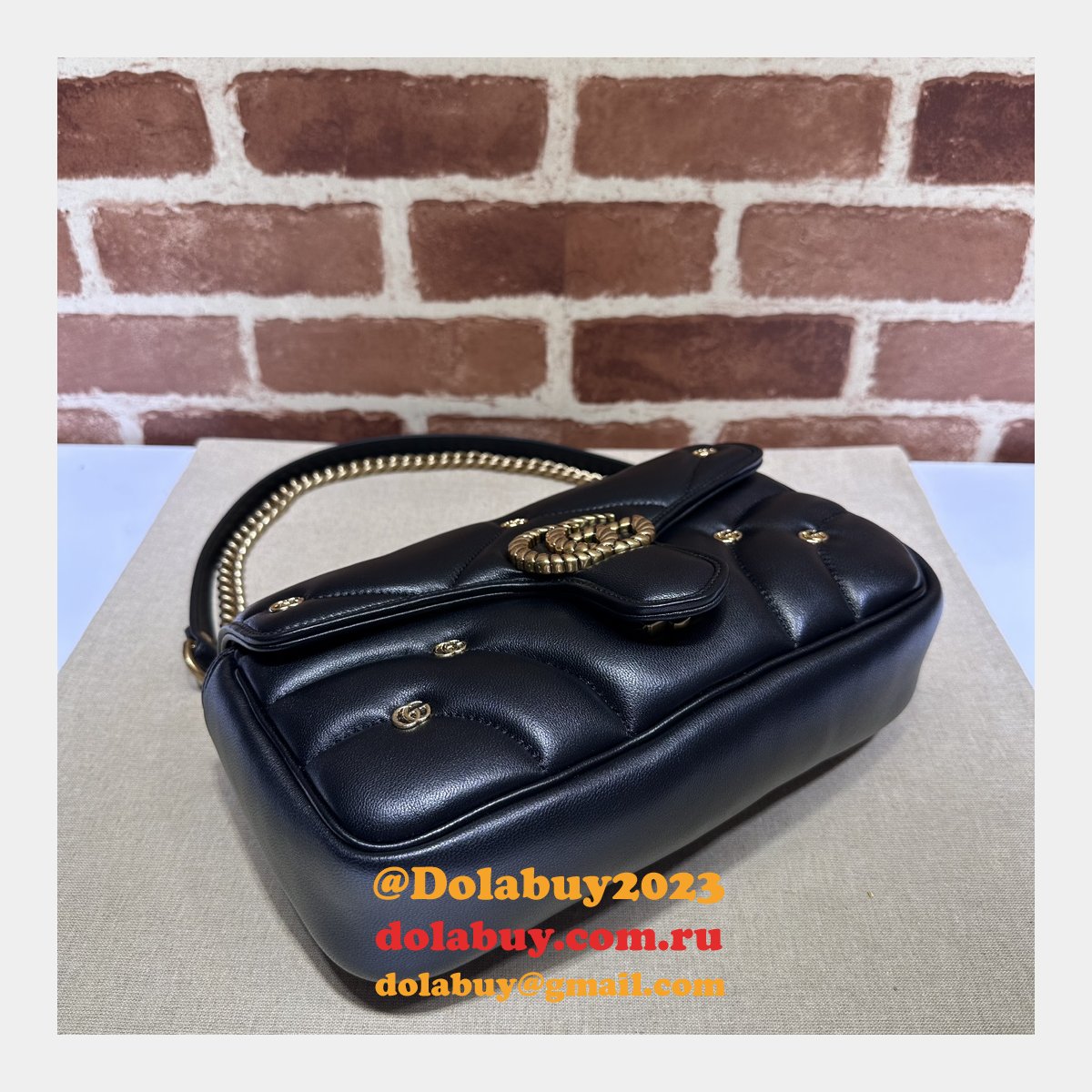 matelassé copy 443497 G*u*i gg marmont small replicas bag