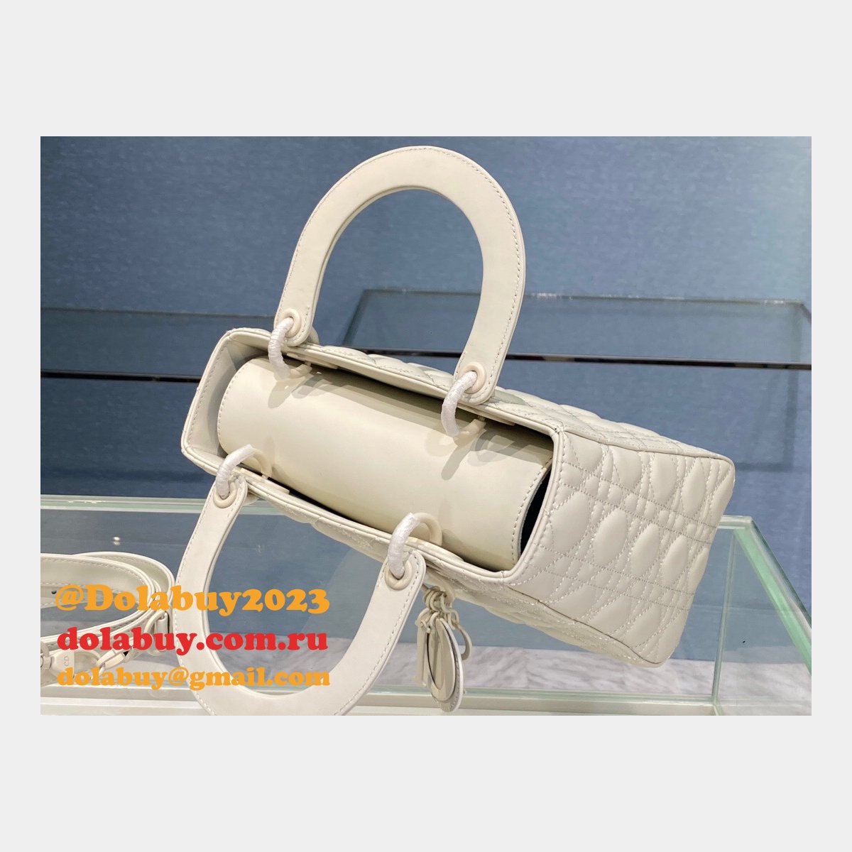 Replica Christian Dior Knockoff Lady Dior 24cm Purses