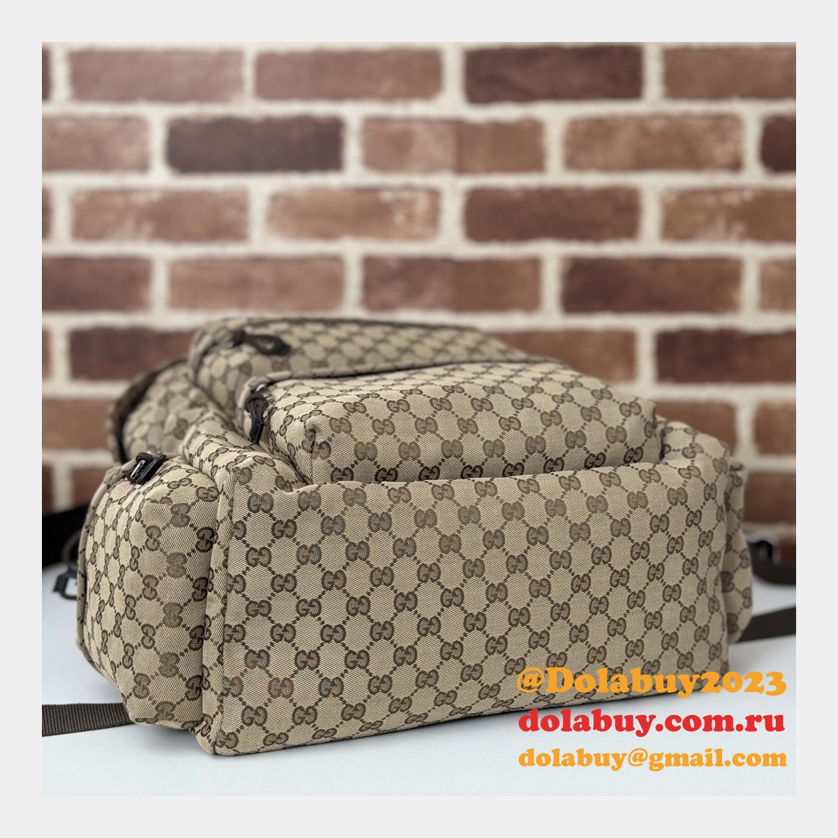 top mens backpack wholesale G*u*i logo 800182 inspired bag