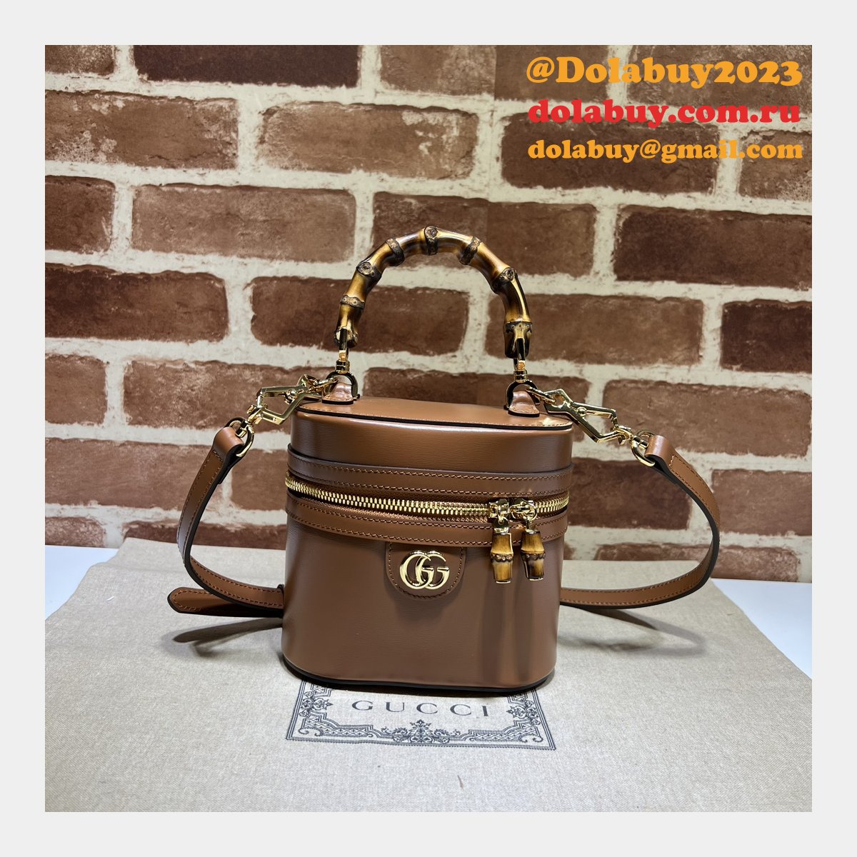 duplicate bamboo shoulder 760200 designer G*u*i fashion bag