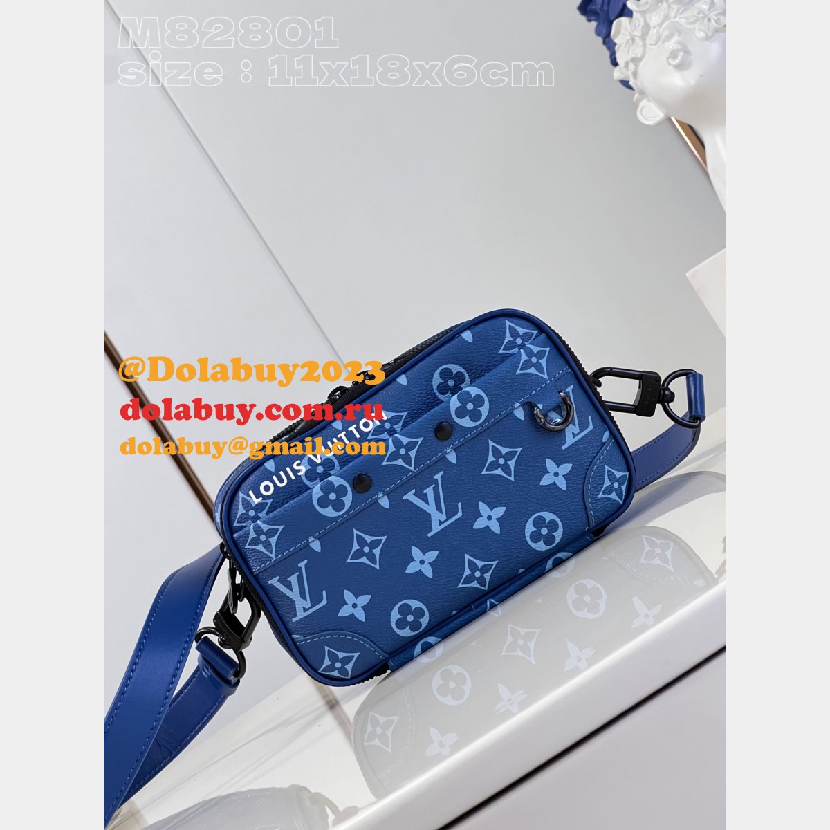 Best Nano Alpha Monogram M82801 Men Louis Vuitton Replica Bags
