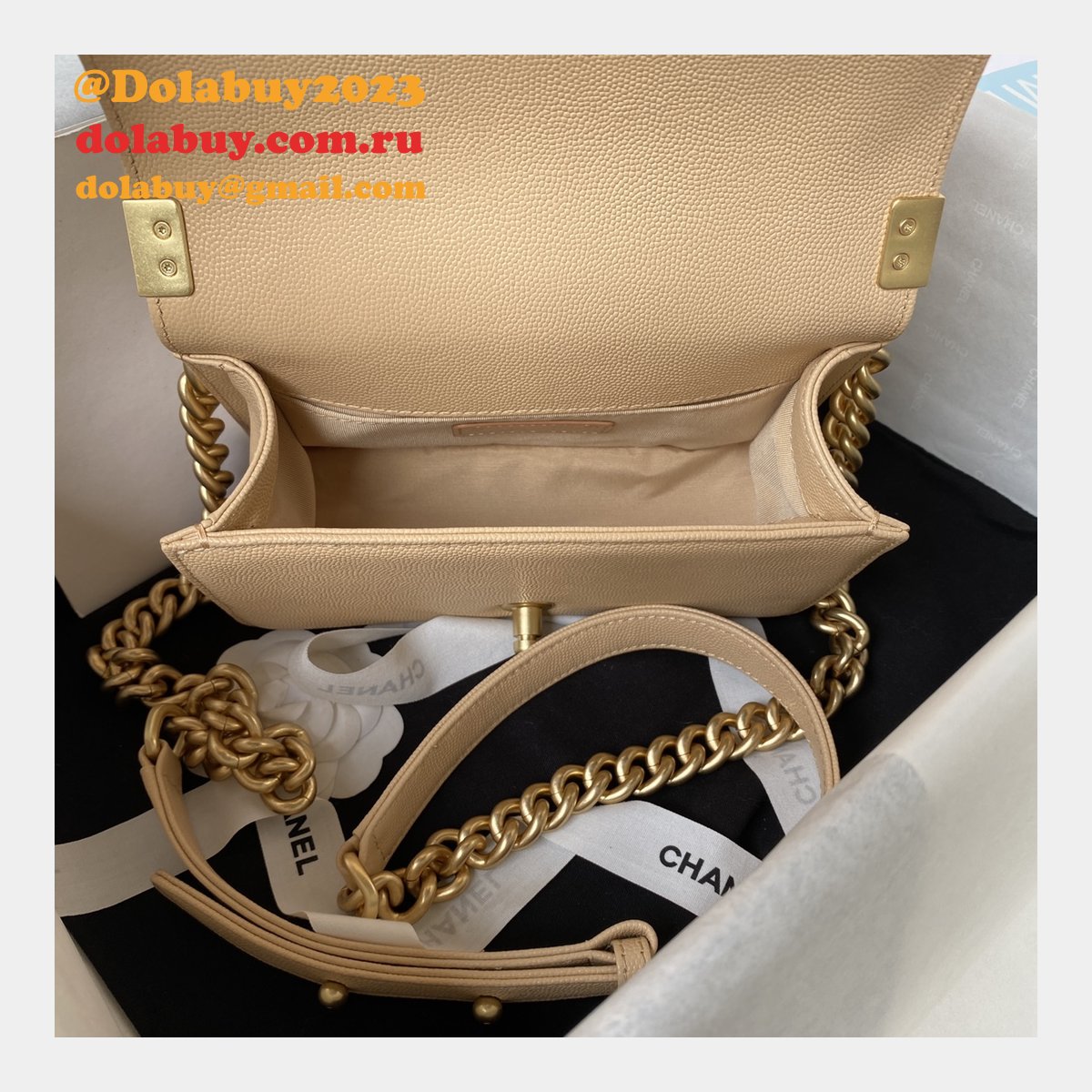 Boy High Quality A94804/A94805 Duplicate Flap 1:1 Copy From Original Bag