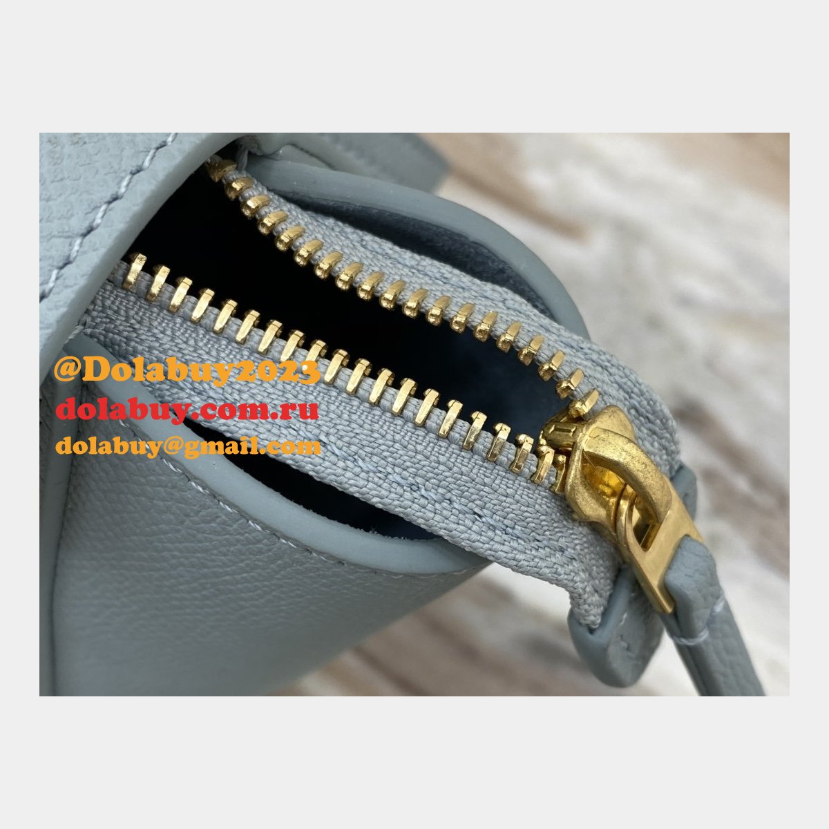 Celine Replica Grained Calfskin Nano Belt Bag Blue