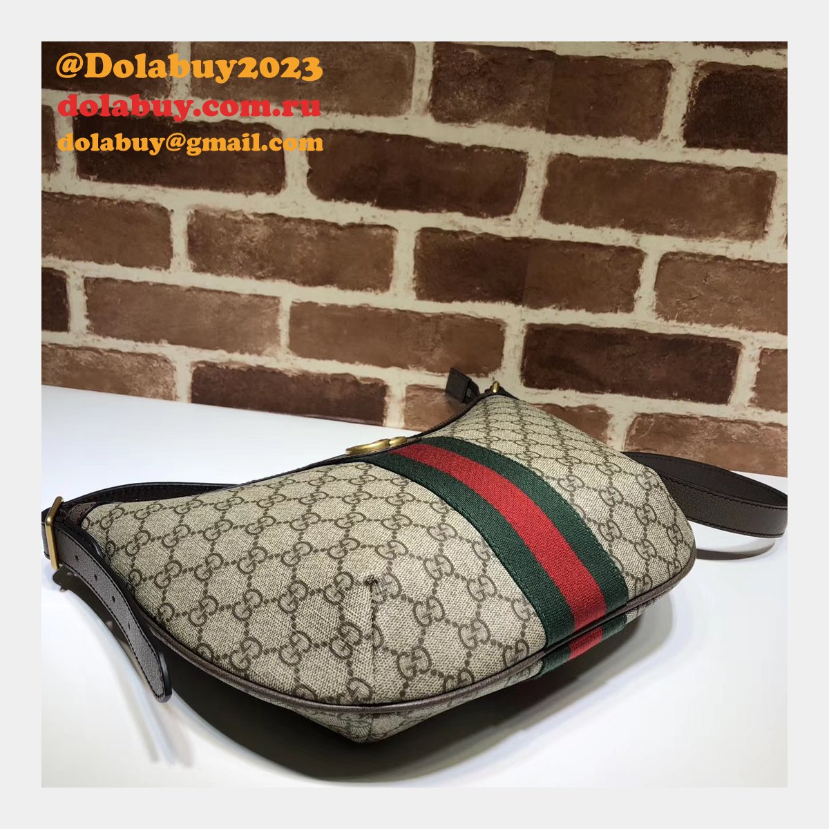 fake G*u*i high quality beige ophidia gg small shoulder 598125 bag