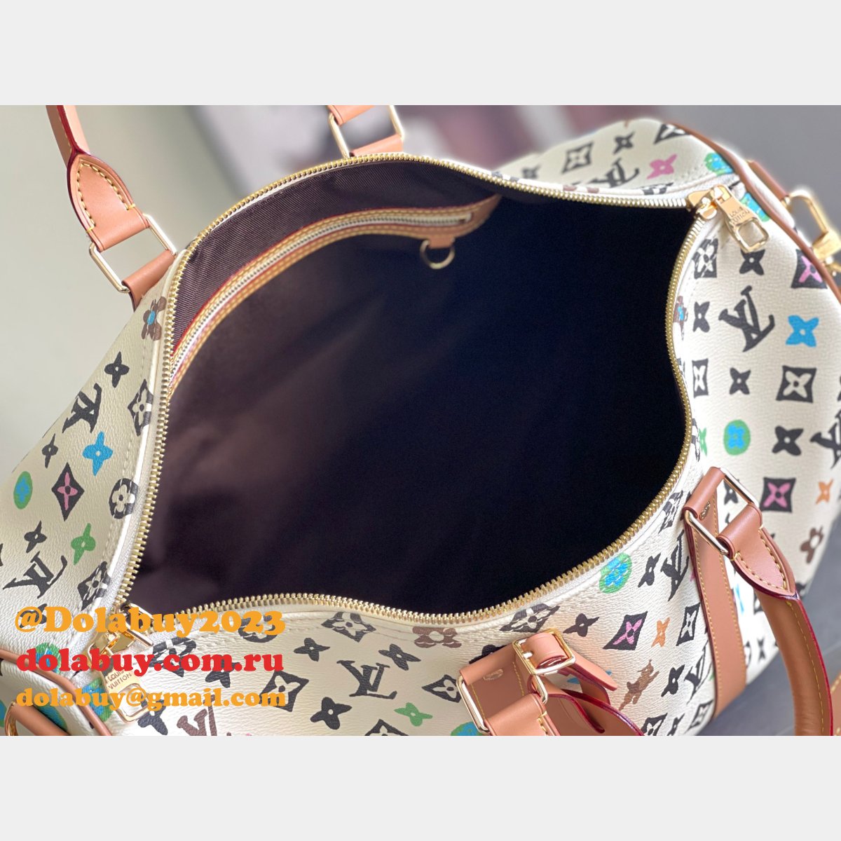 Fashion LOUIS VUITTON REPLICA Damier Graphite Keepall 50 M24233