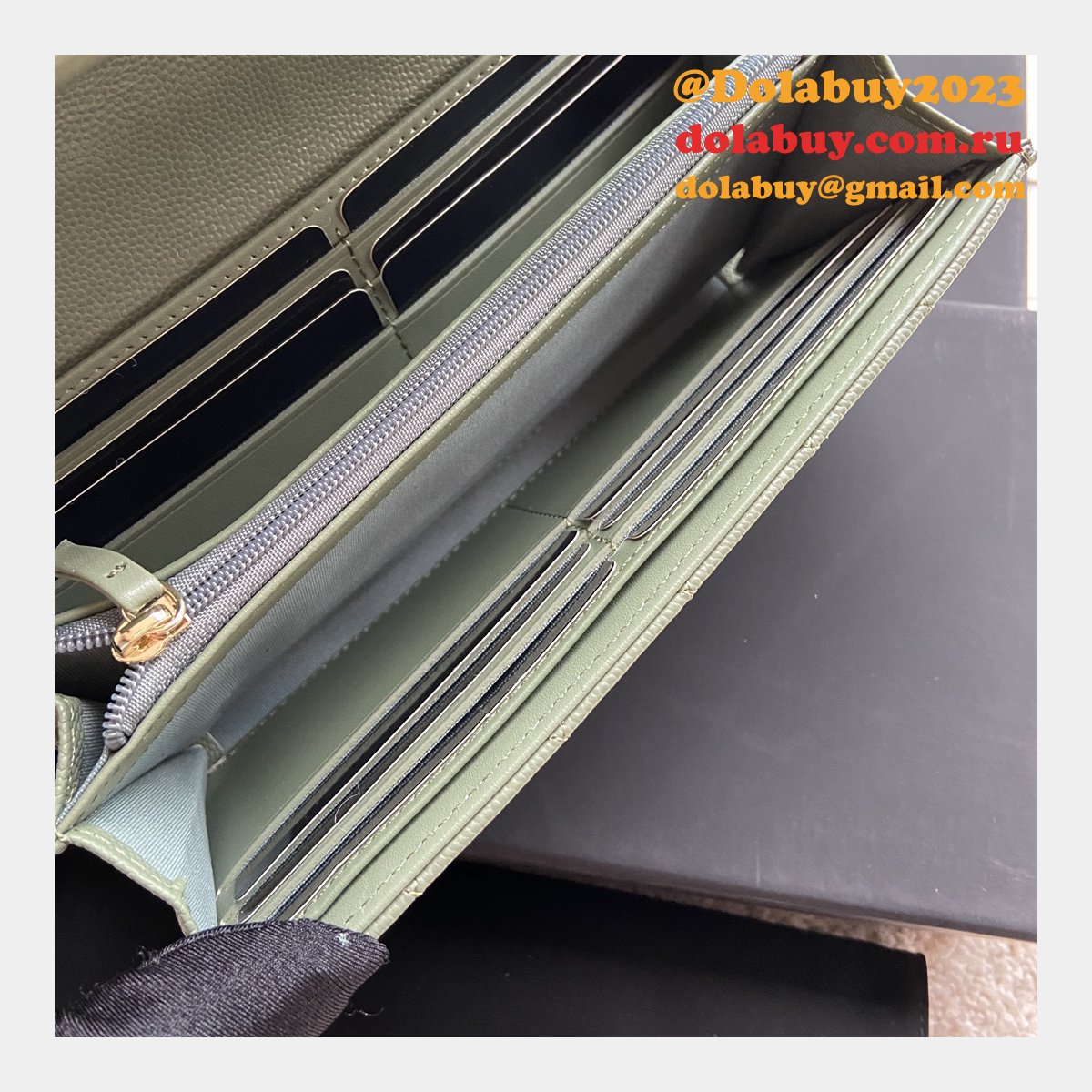 Perfect Knockoff CC LONG WALLET A80286