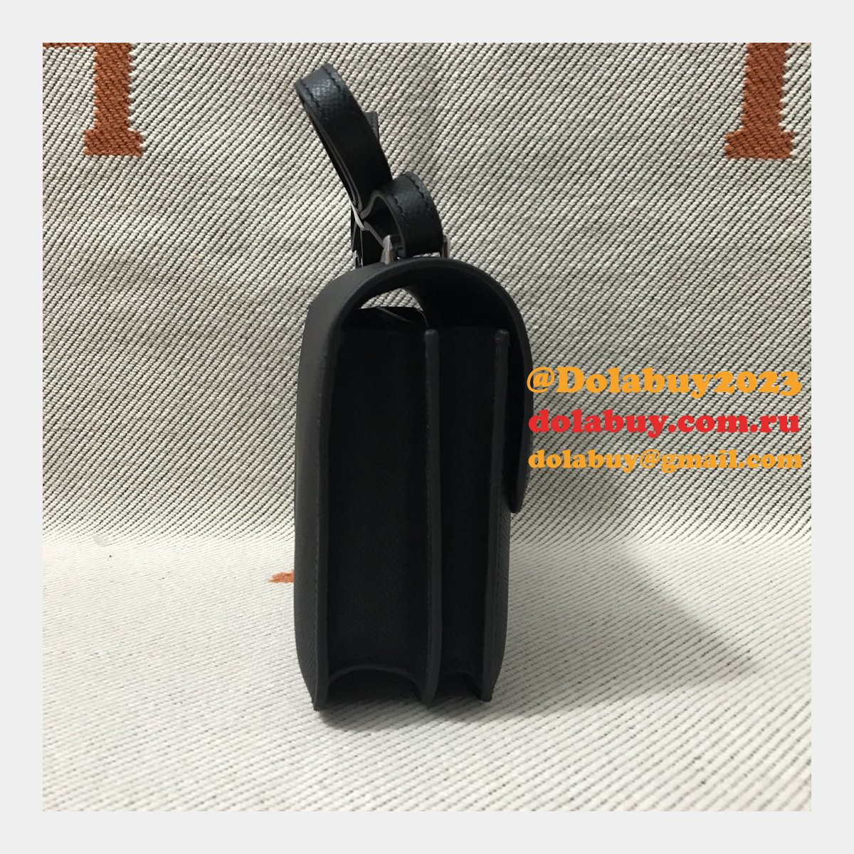 Hermes Constance Bag 18cm Epsom Leather Black