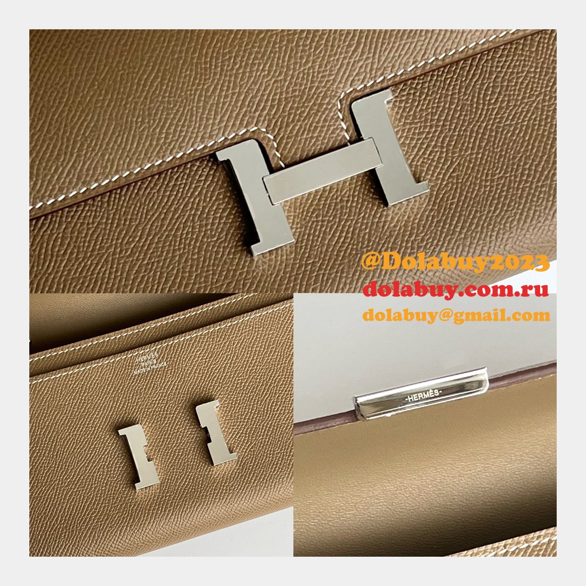 Luxury hermes constance to go epsom H clutch