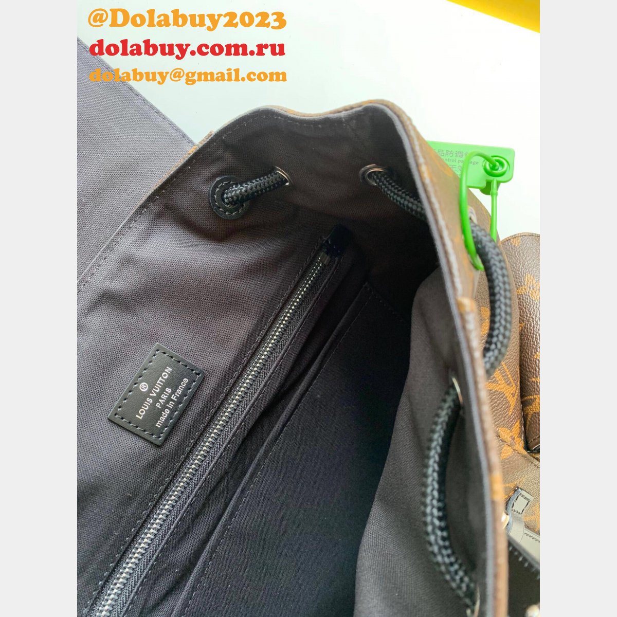 Louis Vuitton M43735 Christopher PM Monogram Macassar Canvas in Brown