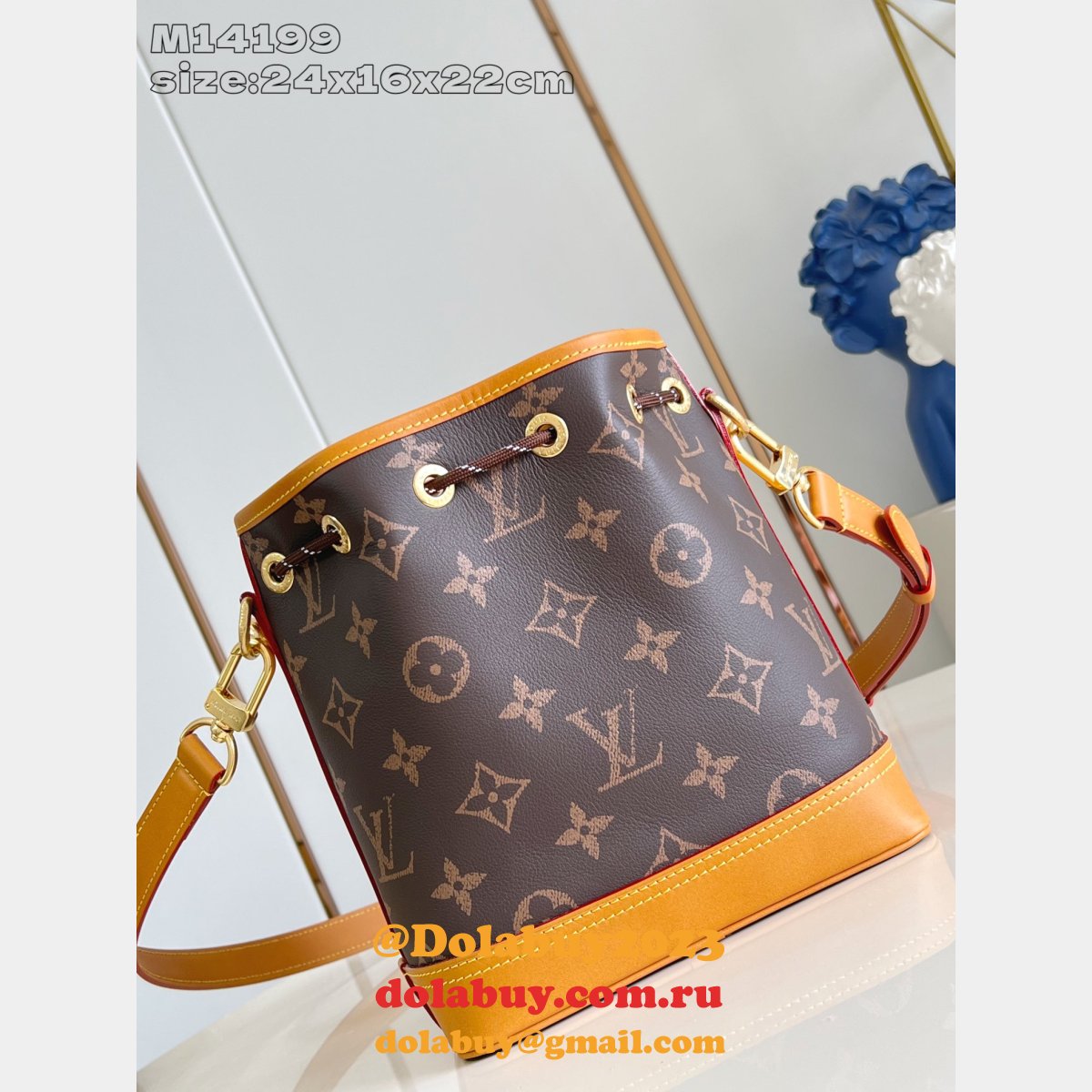 Noé Cargo Louis Vuitton M14199 Luxury Autres Cuirs Monogram Brown Bag