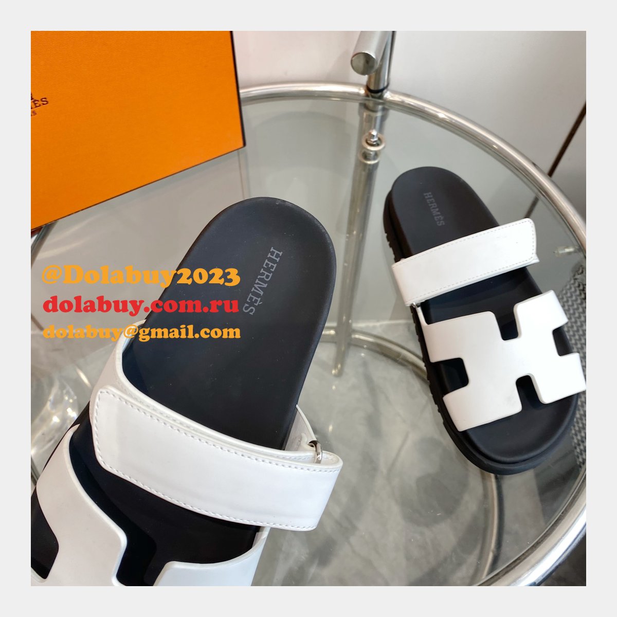 Fashion 1:1 Mirror hermes Chypre sandal