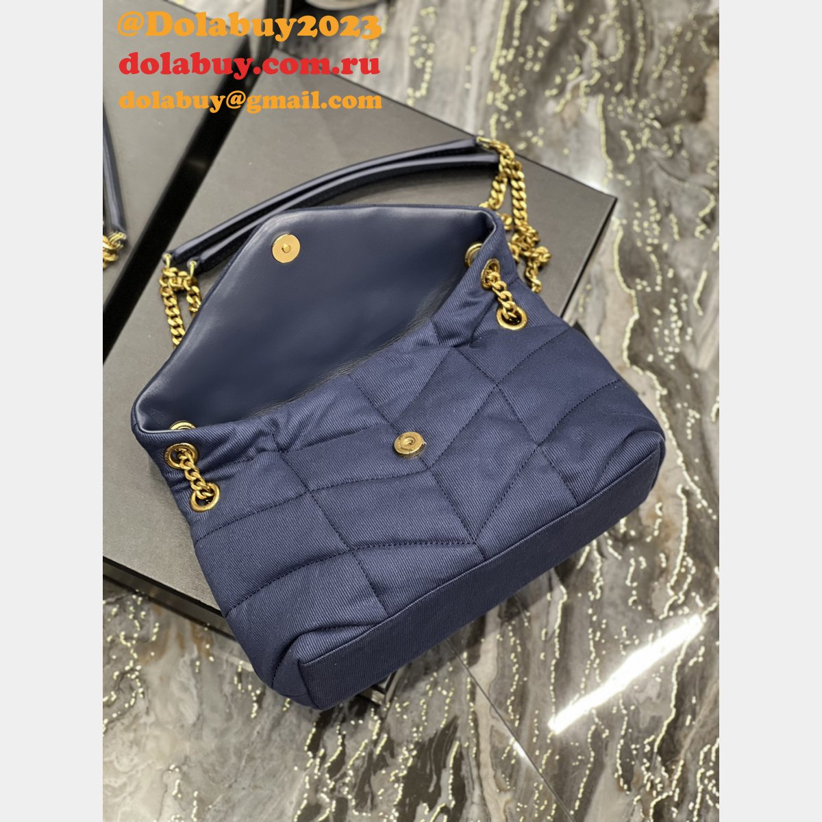 YSL Luxury Saint Laurent Replica 23/29cm Loulou Puffer 577476 Bag