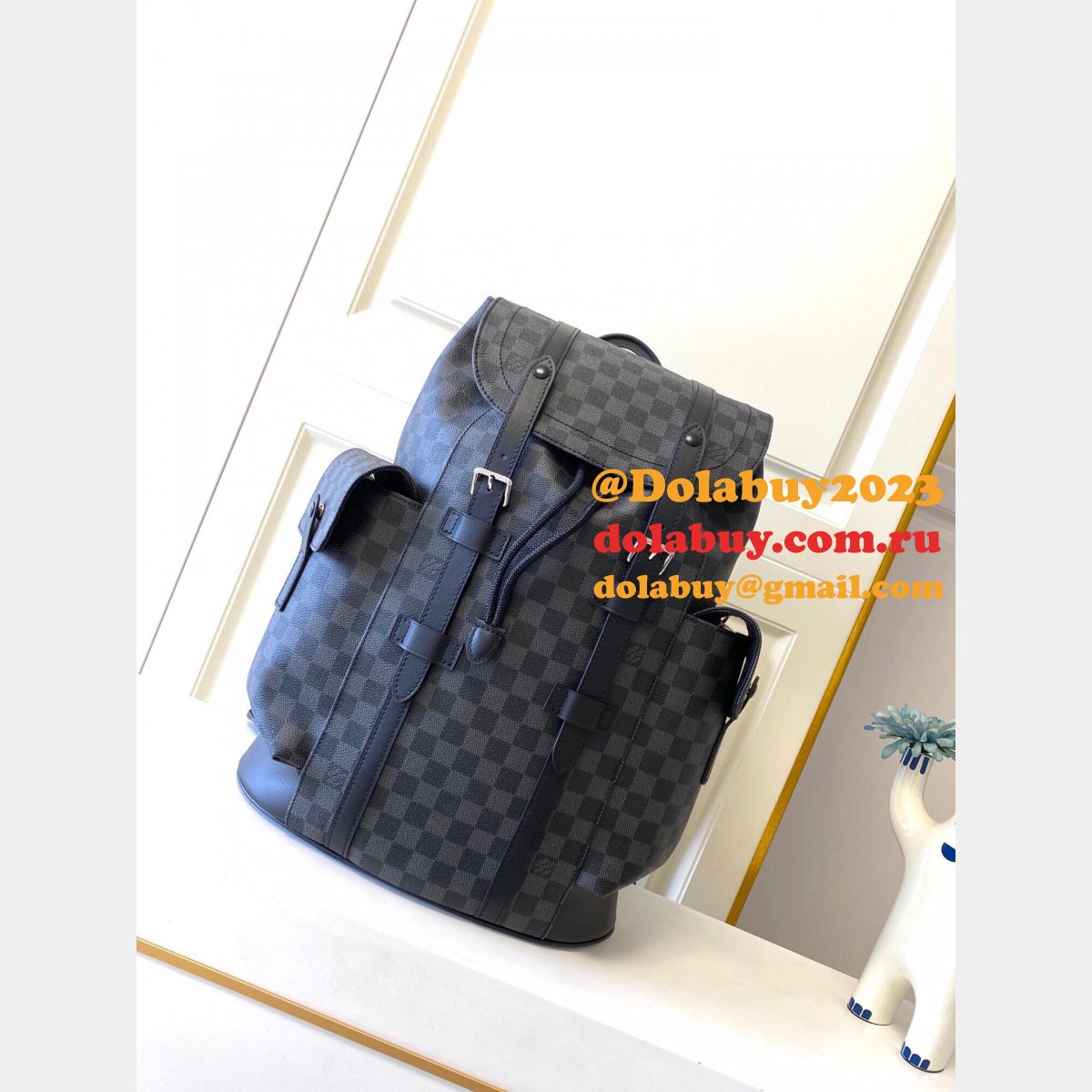 Louis Vuitton N41379 Christopher PM Daminer Graphite Canvas