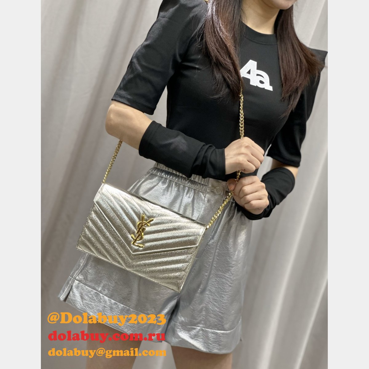 Quality YSL Designer Monogram Woc Cheap 393953/377828 Chain Bag