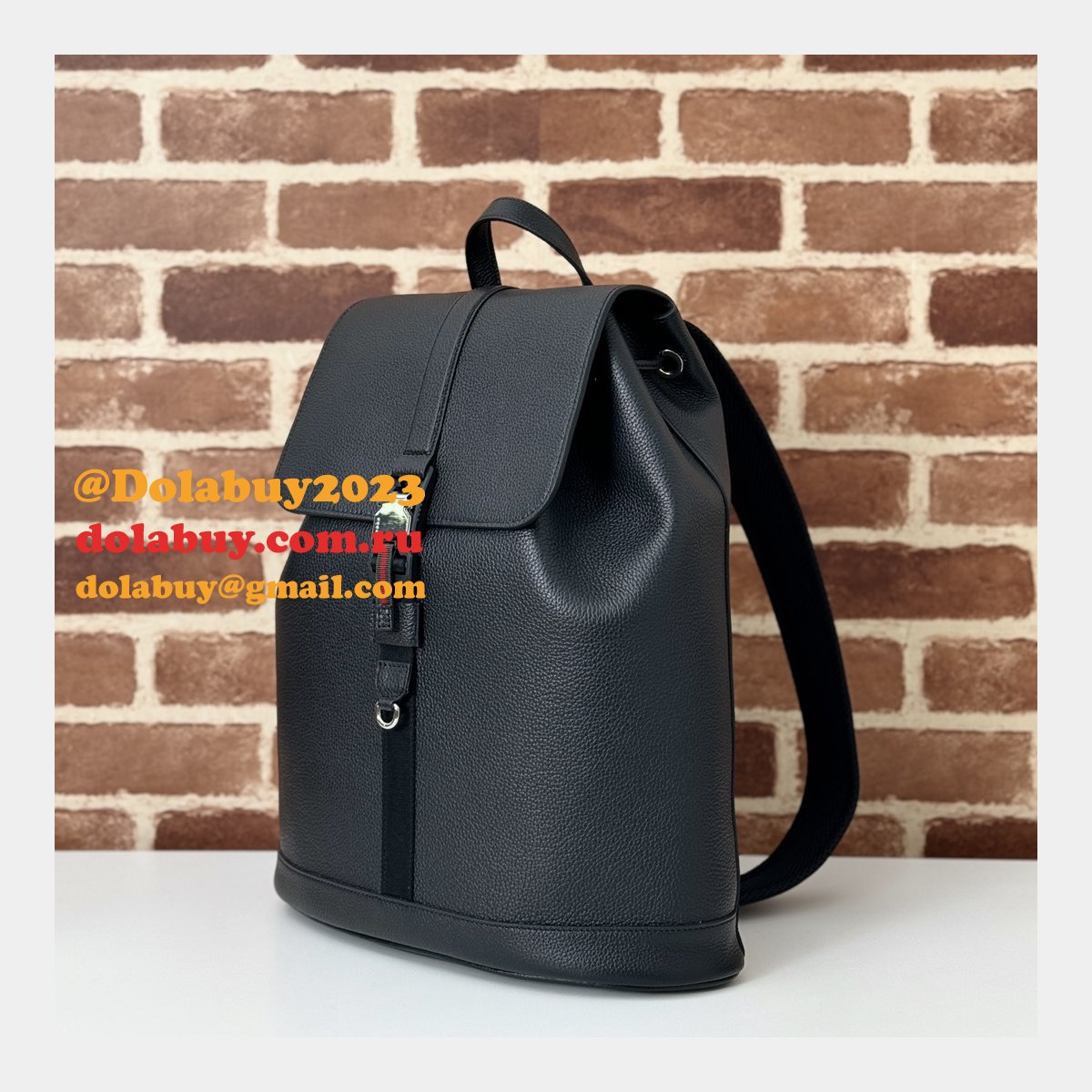 luxury replicas large backpack G*u*i mens 816750 black bag