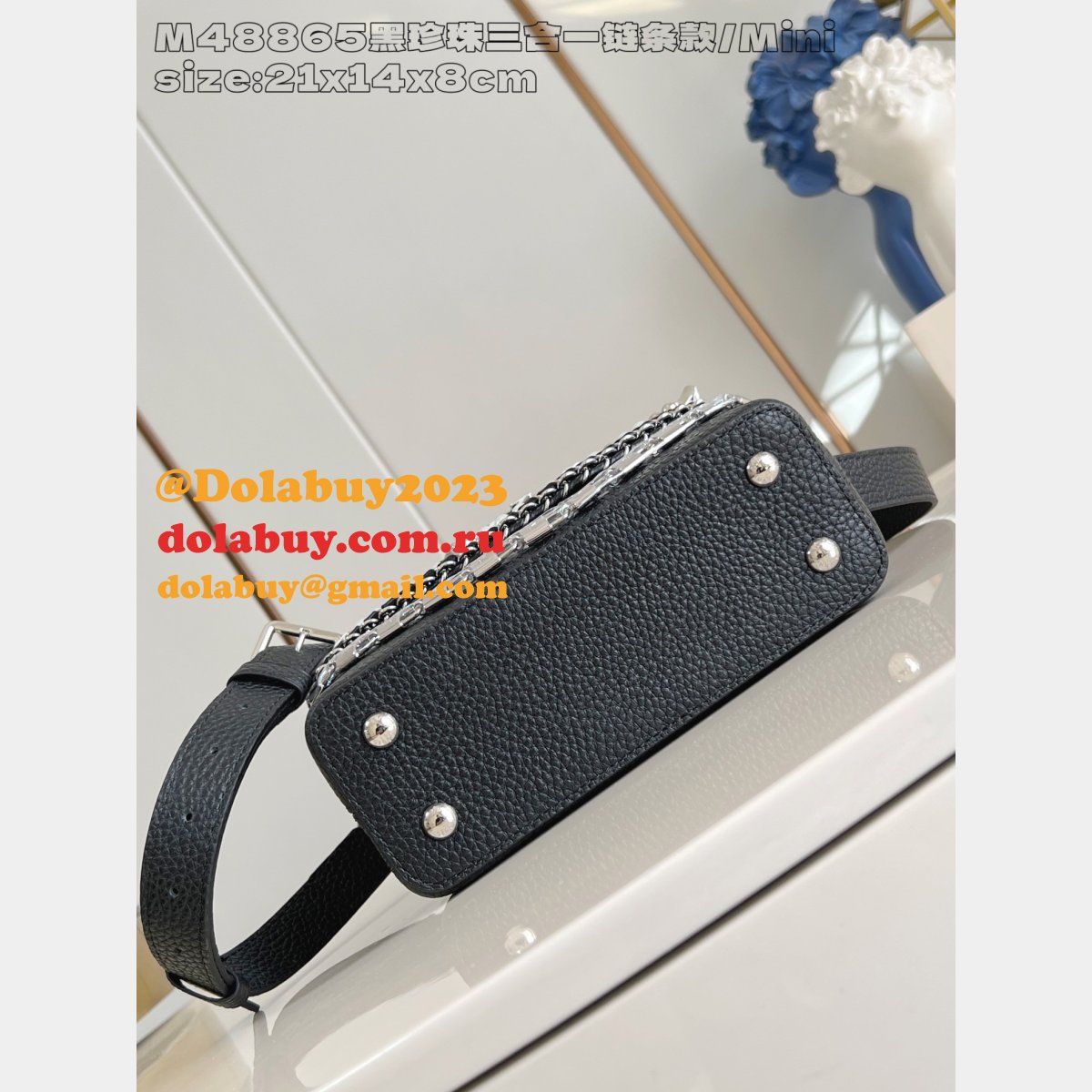Louis Vuitton The Capucines High Quality M48865 Black Pearl Bag