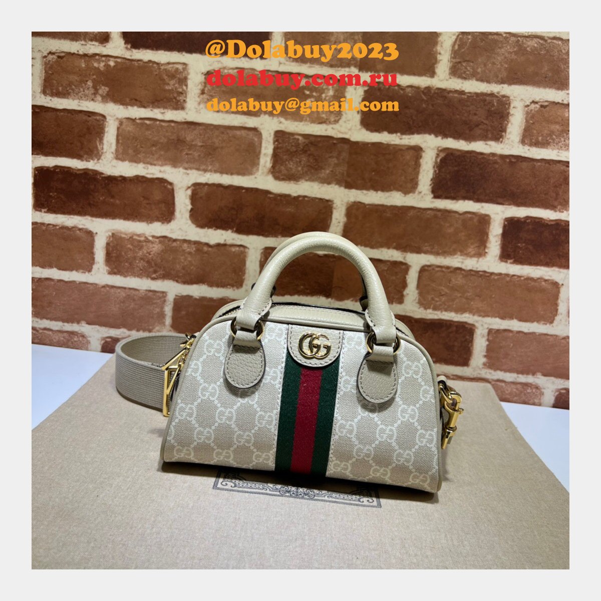 Gucci Designer Ophidia 724606 GG Top Handle Replica Bag