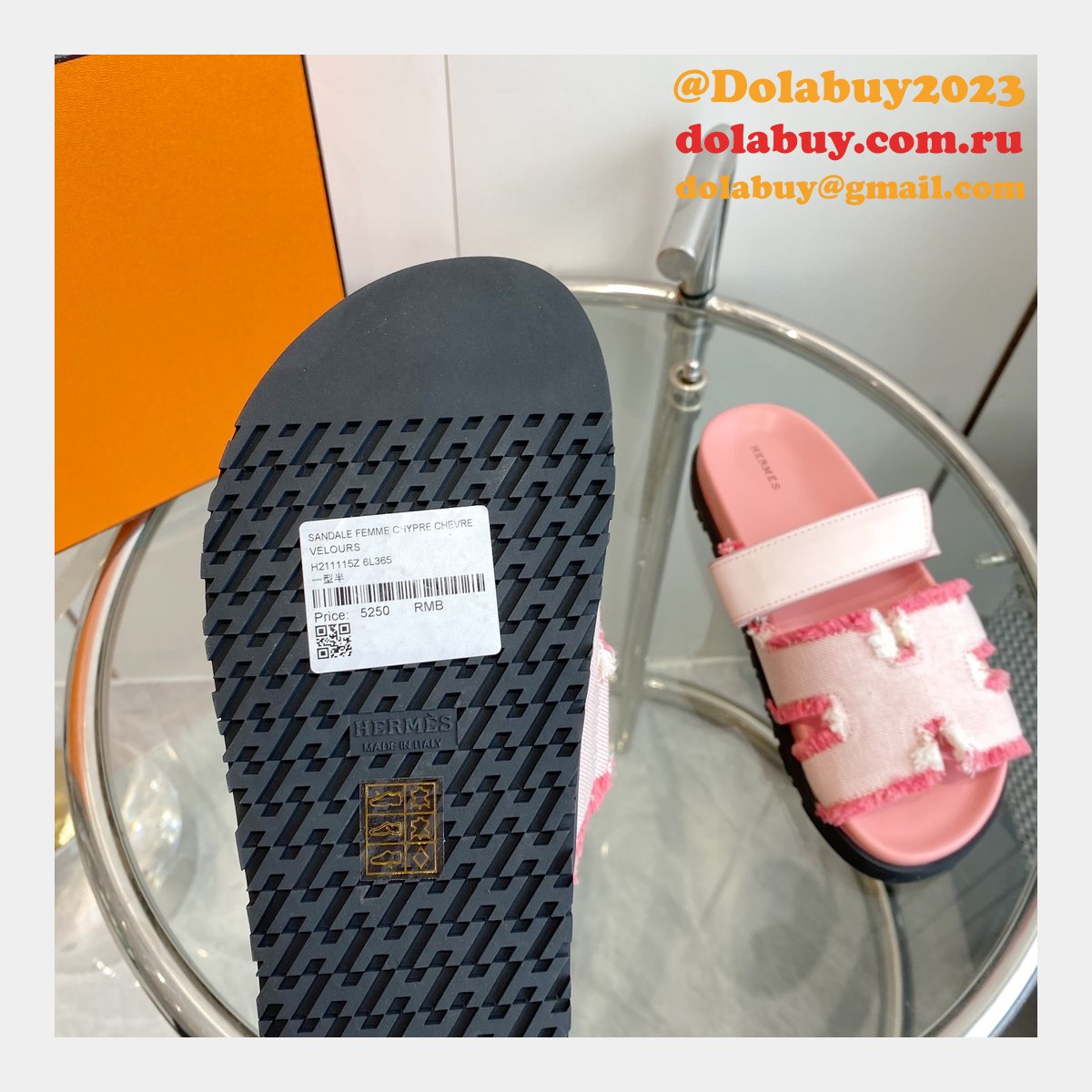 7 Star hermes Chypre couple sandal