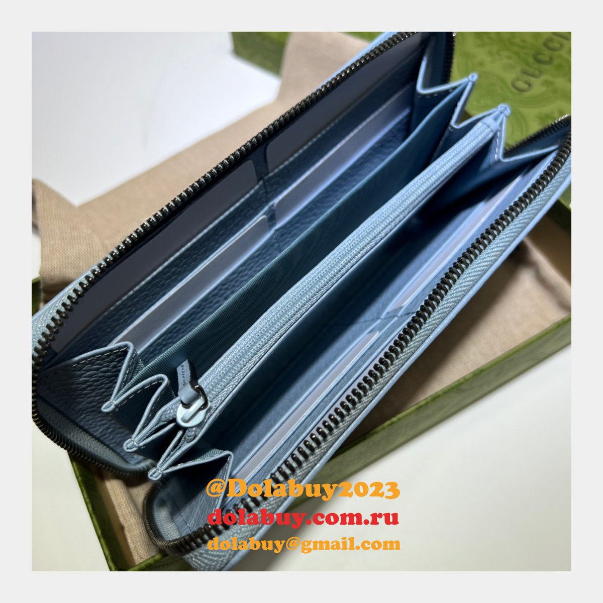 perfect and convincing G*u*i wallets replica 456117