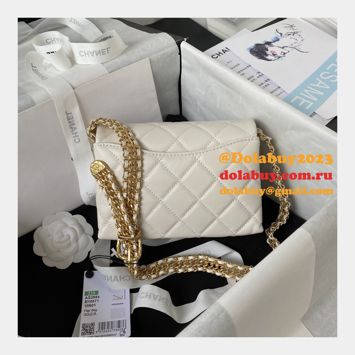 Designer Perfect AS3984 Matelasse Flap Replica Bag