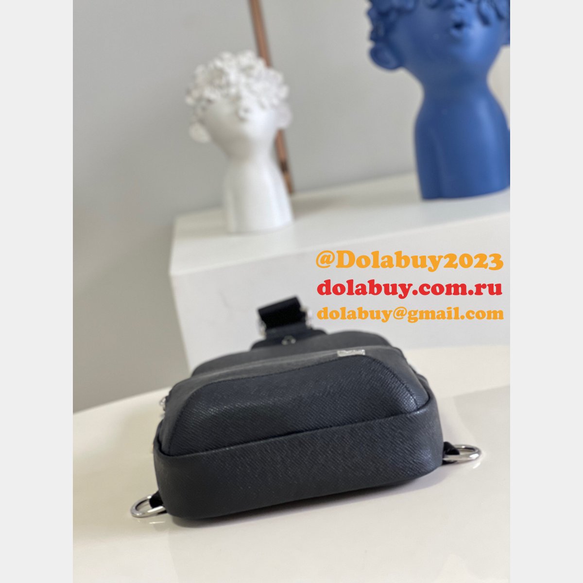 Louis Vuitton High Quality Designer Replica Avenue Sling M30443 Taiga Bag