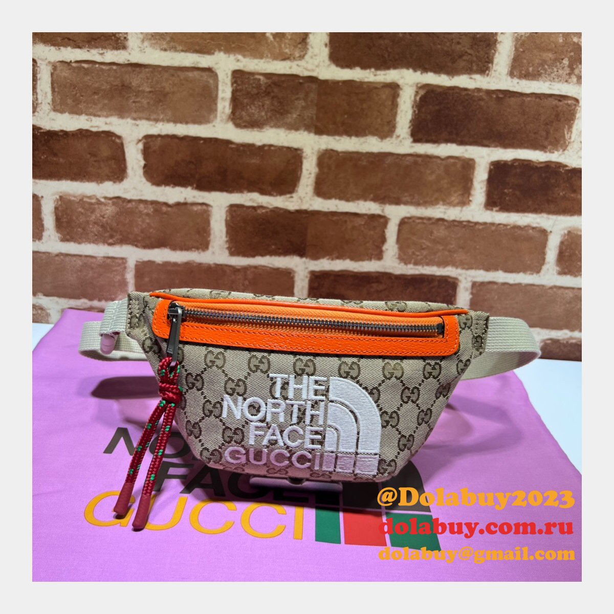 Cheap Replica Gucci 650299 Face X Gucci Belt Bag