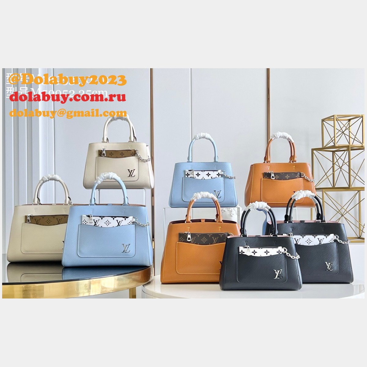 Replicas Louis Vuitton Buy Marelle Tote MM Epi Leather M59953/M59952 Bag