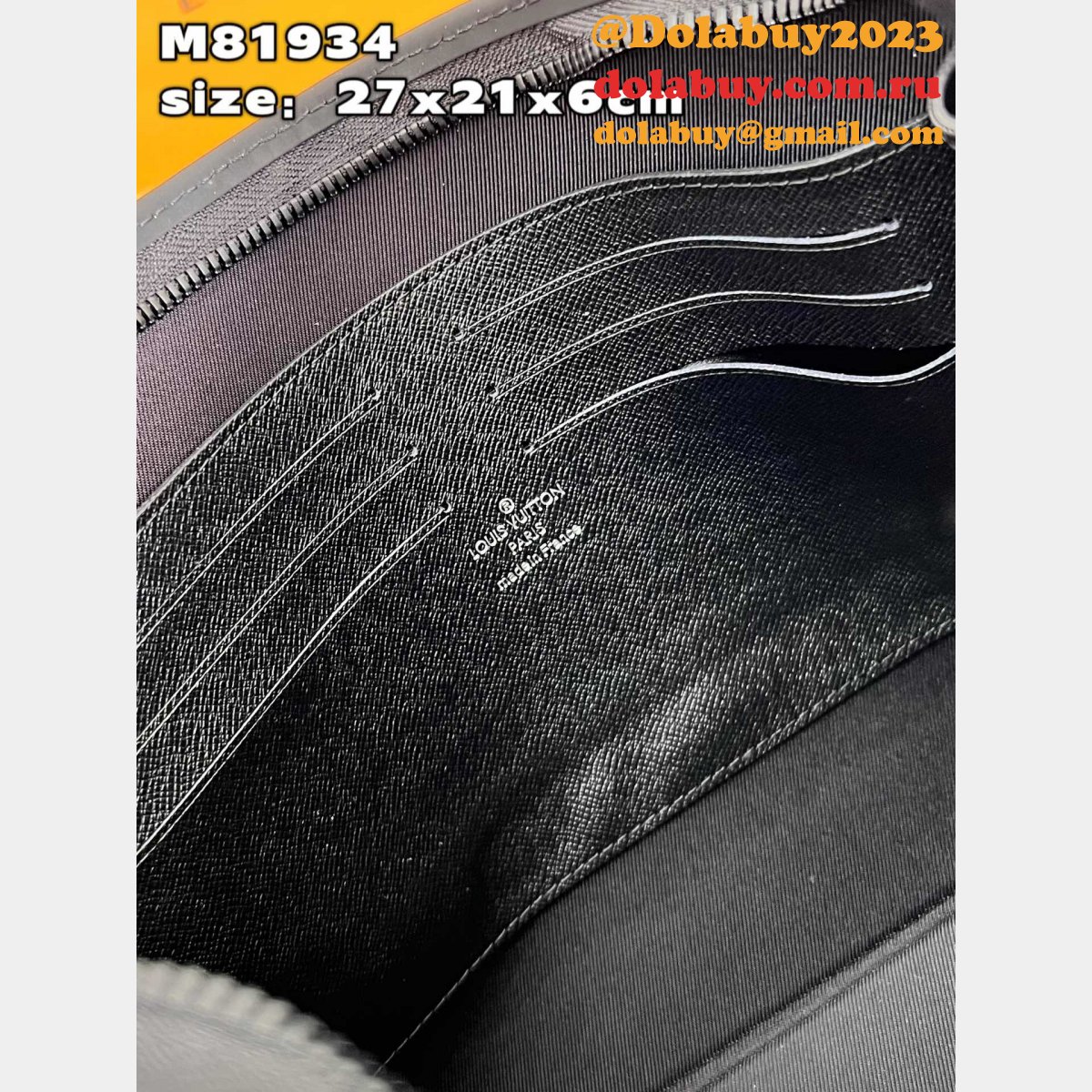 Louis Vuitton Cheap M81934 LVS x YK Pochette Voyage Monogram Eclipse Canvas