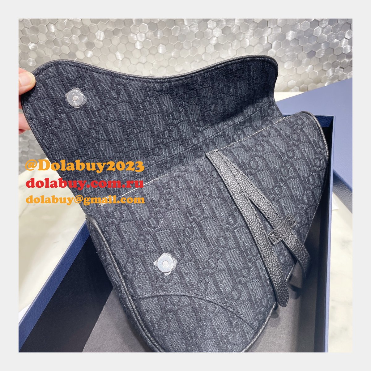 High Quality Dior homme saddle ophidia men bag