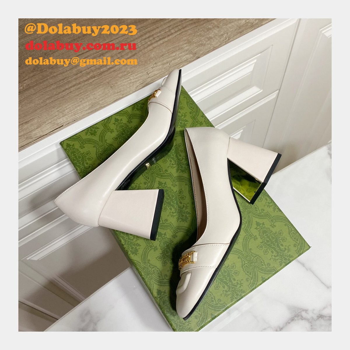 high quality G*u*i cheap replica single shoes