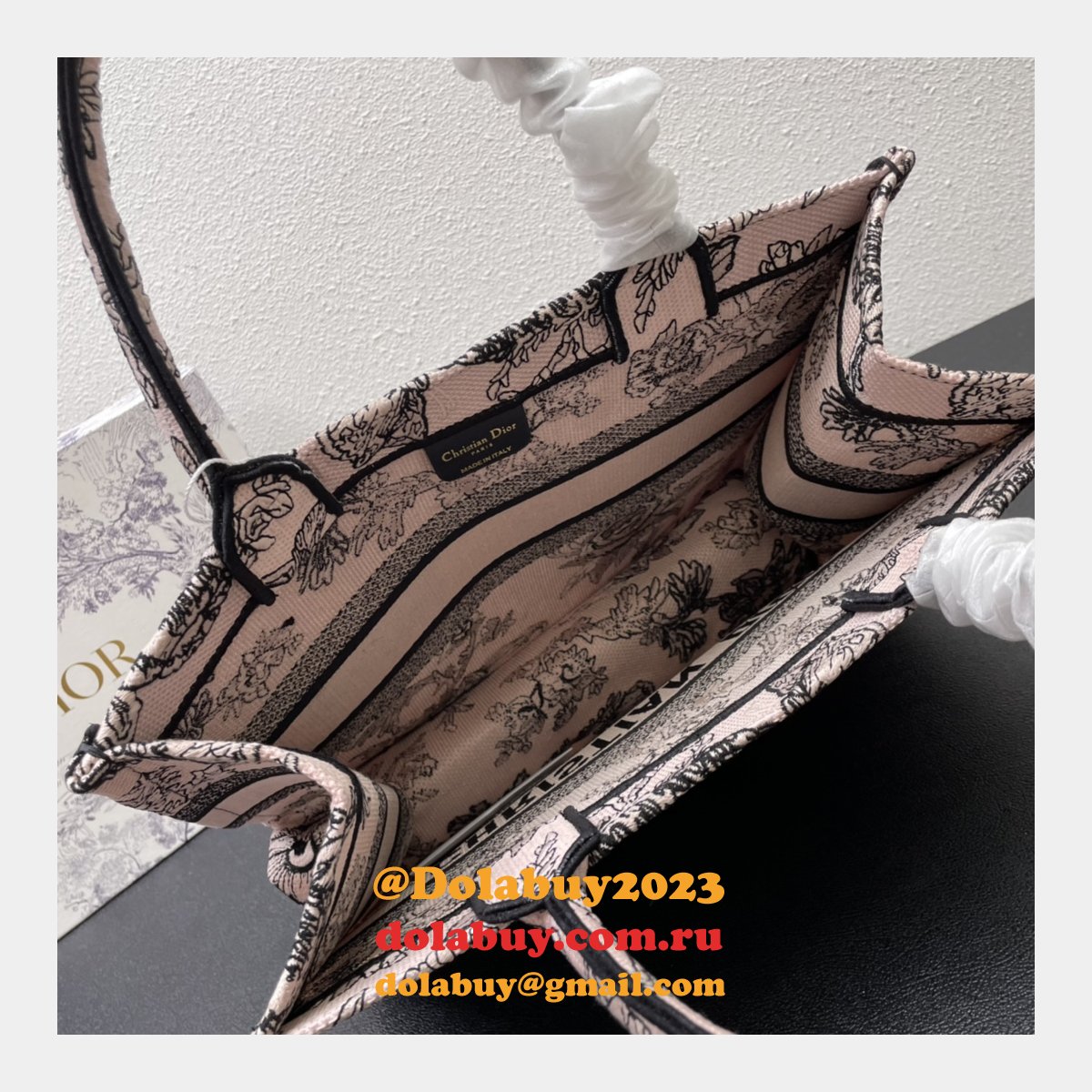 Perfect Designer DIOR CD BOOK TOTE Wholesale Inspired