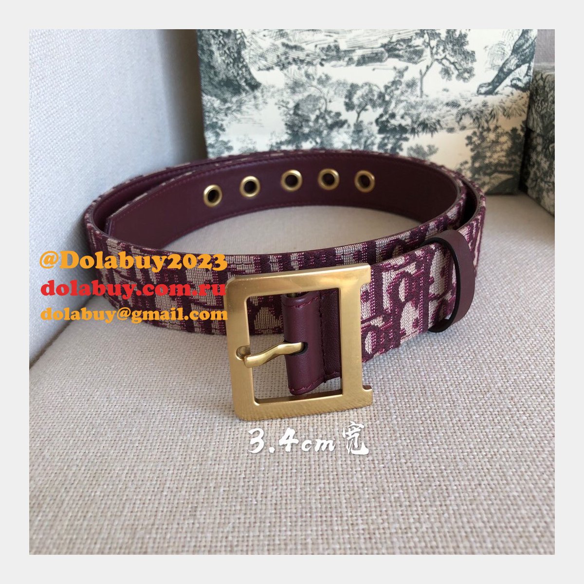 Christian Dior Replica Belts 3.4cm Accessories Belts