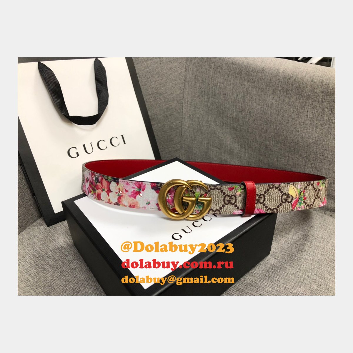 G*u*i belt with double g buckle 35mm best